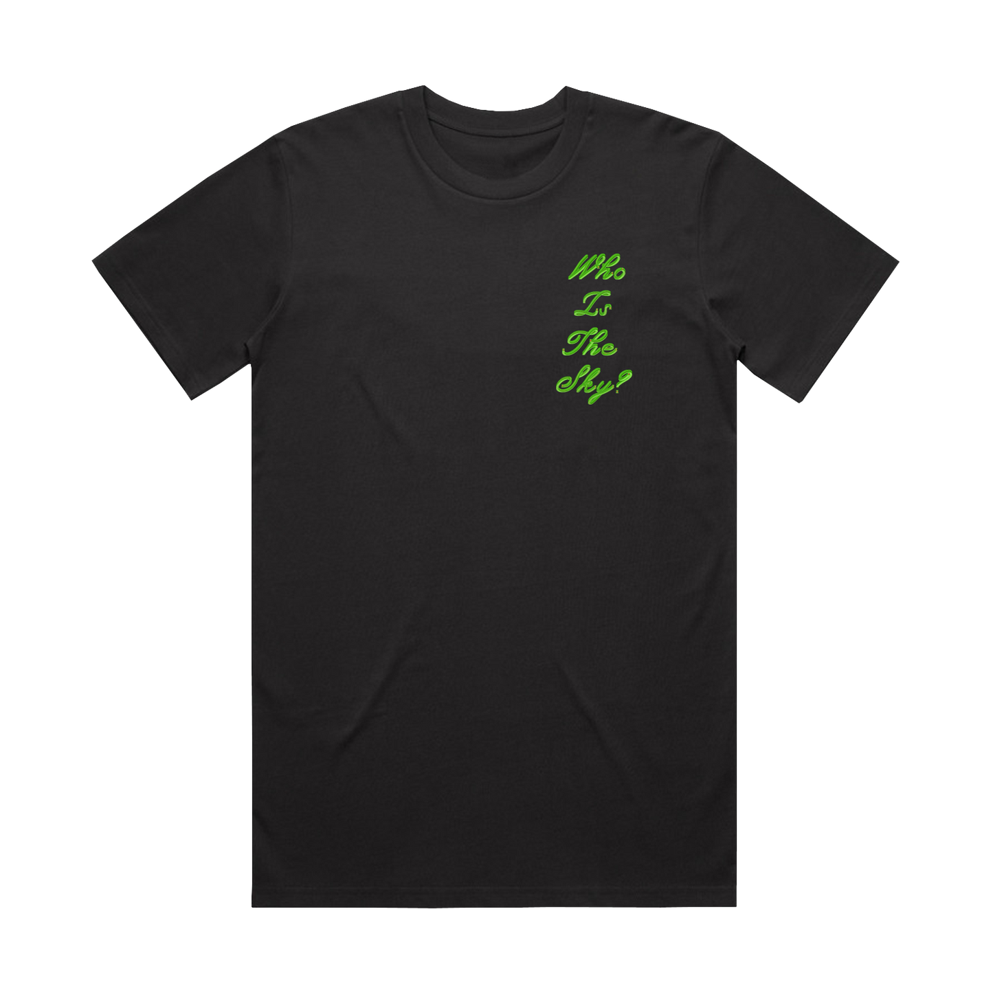 Who Is The Sky? Black Tee